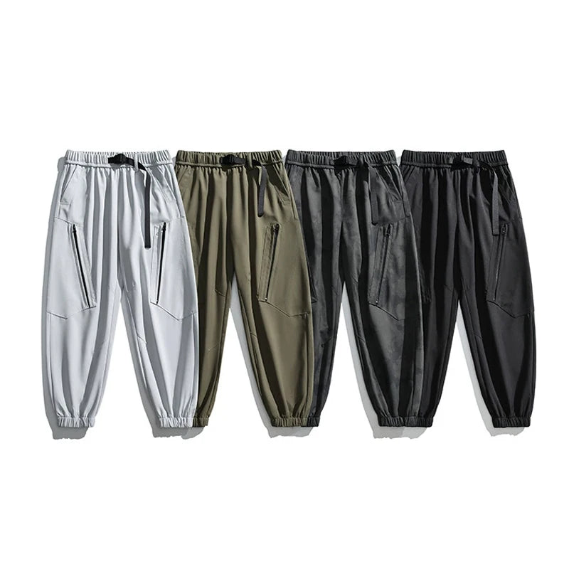 12-16 Years Old High Quality 100% Polyester Casual Straight Men's Outdoor Hiking Pants Factory Wholesale Custom Logo Ankle