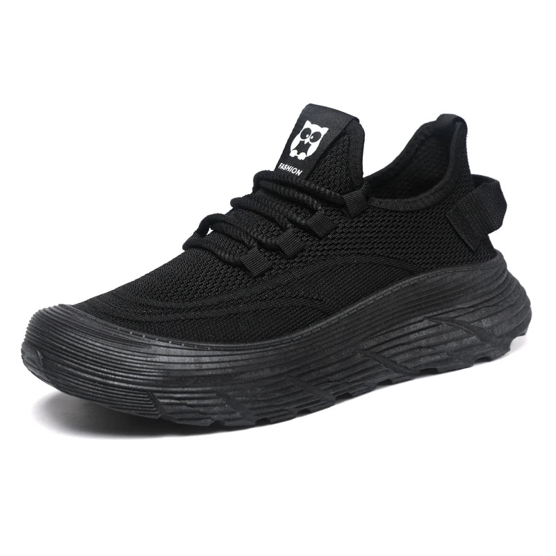 New Breathable Male Black Walking Tennis Footwear Custom logo Chaussures Pour Hommes Men Casual Shoes