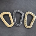 2024 Outdoor Carabiner Big D-Shaped Buckle Plastic Spring Clip for Camping/Hiking/Fishing/Mountaineering for Luggage