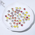 16*16mm Round Flat Loose Beads for Earring  Jewelry Decoration Painted Imitation ABS Plastic Pearl Beads