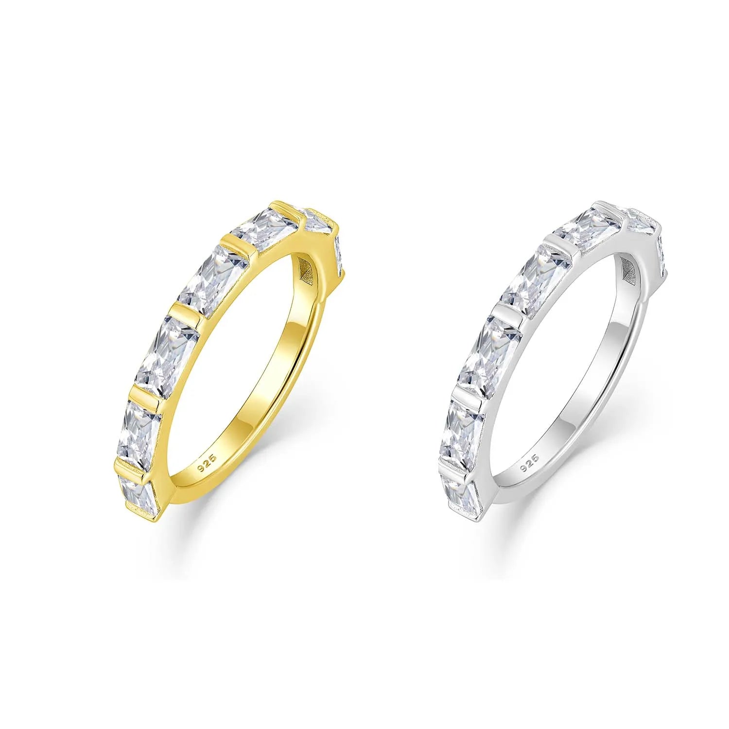 Qx Custom Gold Plated Luxury Fashion Fine Jewelry 925 Silver Zircon Rings for Women Valentine's Mother's Day Wedding Band Gift