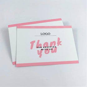 4x6in Custom Fast and Cheap Greeting Card Flyer Hangtag for Postcard Custom Thank You Card for Business