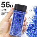 Wholesale 2oz 56g Shaker Pastel Chunky Glitter for Resin Arts Crafts Body Face Nail Tumbler Glitter Fast Shipping