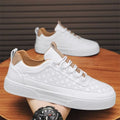 New Fashion Outdoor Walking Breathable Lace up PU Leather Tenis Sneakers Big Size Mens Casual Shoes