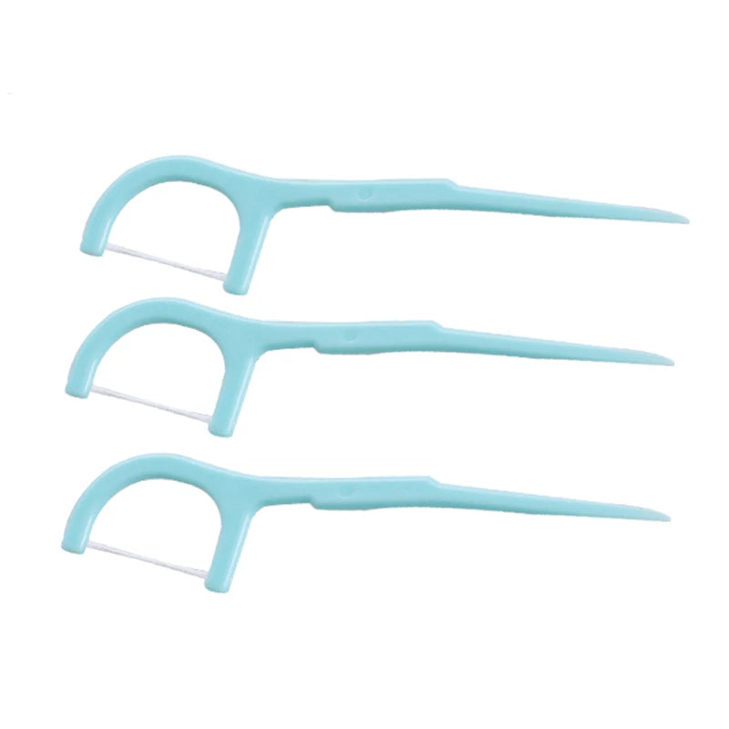 Customized Logo Plastic Eco Friendly Disposable Nylon Multi-color Dental Floss Pick