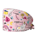 Custom Breathable Cartoon Printed Dental Doctor Scrub Nurse Medical Hats Caps