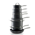 Customized Aluminium Non Stick Induction Cookware Sets for All Stoves Stay Cool Handle Oven Dishwasher Safe Pots and Pans Sets