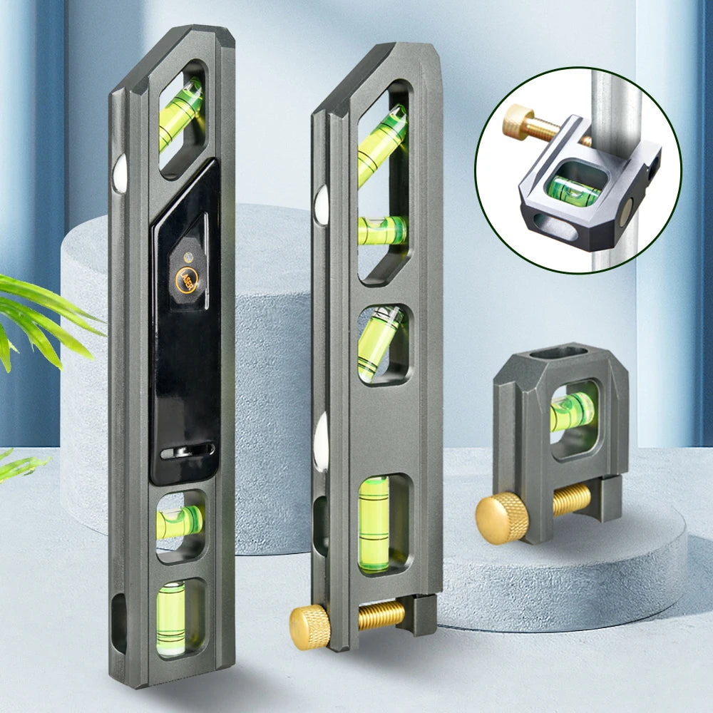 Sowell High Precision Aluminum Alloy Three-piece Adjustable Precision Level 1mm Accuracy 0-5m Range Hardware Tool OEM