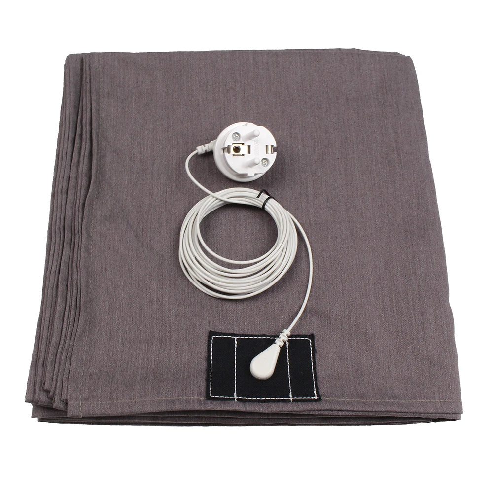 ESD EARTHING Stainless Steel Earthing Sheet with Grounding Cord for Good Sleeping