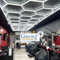 Commercial Vintage Creative 6500K Hexagonal Ceiling Lighting for Barber Shop