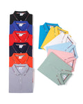 Customized Logo Men's Women's Sports for Polo Suit Striped Collar T-Shirt Company Team Staff Corporate Culture Advertising