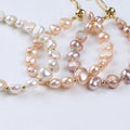 Wholesale Luxury Baroque Shape Natural Freshwater Pearl Bracelet for Girls Jewelry