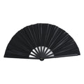 Custom Printed 33cm Large Folding Bamboo Handheld Fan Loud Clack Traditional Style Fans for Rave Festivals Parties Sublimation
