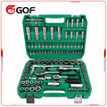 108-Piece CR-V Mechanics Tools Kit Ratchet Wrench Socket Set Hard Case Metric 1/4 1/2 Drive Industrial Grade GOF Brand Home MegaBDM