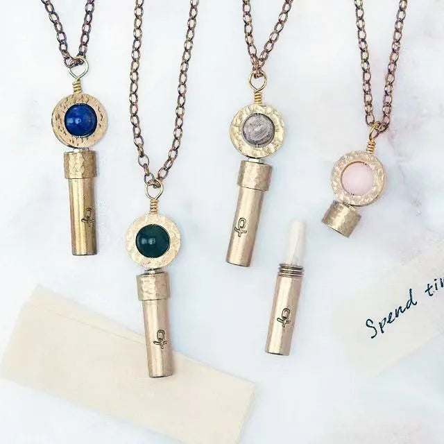 GT New Arrival Natural Stone Bead Stainless Steel Pendant Necklace Open Secret Message Necklace for Couple Friendship Gift