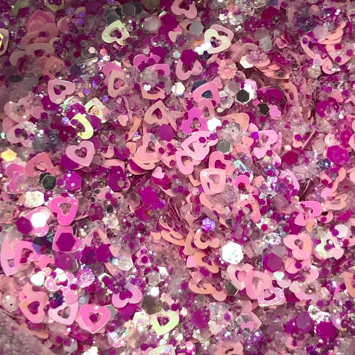 Hot Sale Polyester Valentines Glitter Loose Glitter Chunky Glitter Cosmetic Glitter for Tumblers&craft&nail