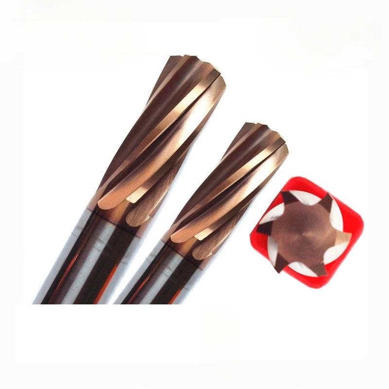 Solid Carbide Tungsten Carbide Drill Machine Reamer 22LR Chamber Tin Coated 55HRC External/Dry Cooling CNC Bit High Performance
