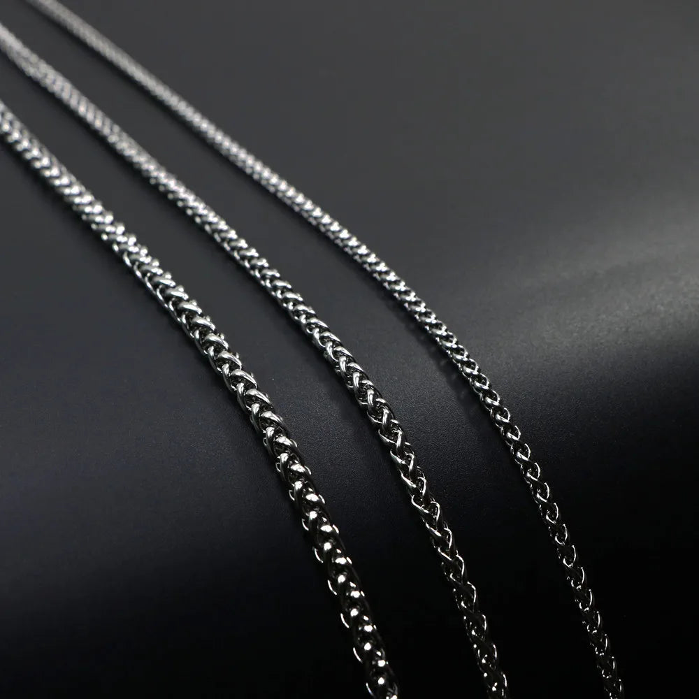 G1438 Wholesale Stainless Steel Chain Necklaces Keel Chain Men and Women Necklace Chains for Jewelry Making