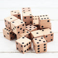 unfinished wooden craft dice custom print logo wood dice games custom colored adult dice crafts