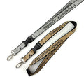 Lebei Custom Gold Silver Glitter Lanyard with Logo Bulk Neck Strap Lanyard with Digital Printed ID Card Holder