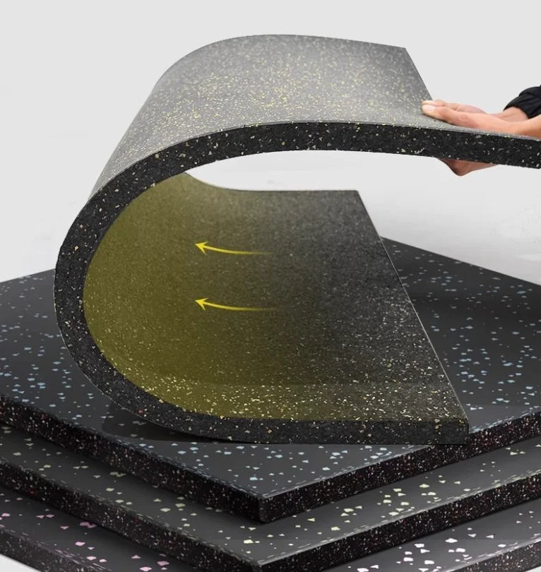 Outdoor Safety for Gym EPDM Colored Rubber Mat Flooring 15-30mm Thick Shock Absorption Waterproof Anti-Slip Wear Resistant