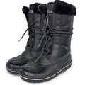 2026 Custom EVA Breathable Thermal Autumn Keep Warm Real Fur Black Duck Winter Snow Boots Knee-High for Women Wholesale