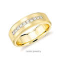 Luster Jewellery One Pair 10k/14k/s925 Wedding Couple Rings With Gra Certified Moissanite Stones