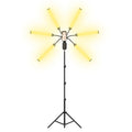Professional Audio Video Lighting Lamps Dimmable 6-Arm Standing Lamp for Living Room Photographic Selfie Studio LED Light Source