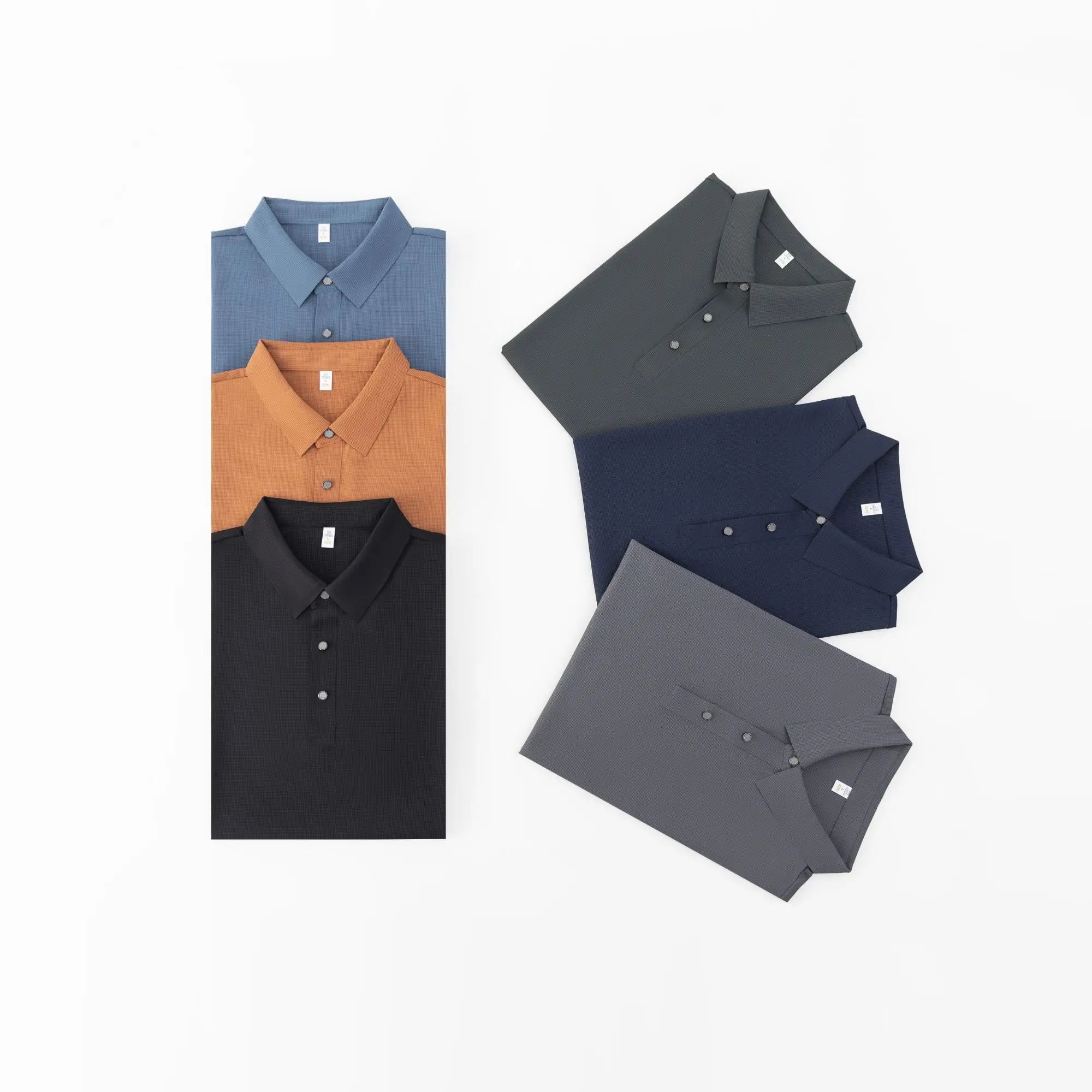 Custom New Summer Men's Short Sleeved Polo Shirt Made of Ice Silk FabricSuitable for Business and Casual Polos Pour Hommes