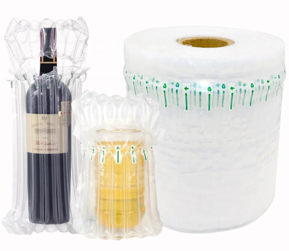 Manufacture Protective Film Bubble Cushion Wrap Buffering Inflatable Air Column Roll Coil PE/PA Material 60-100 Protection