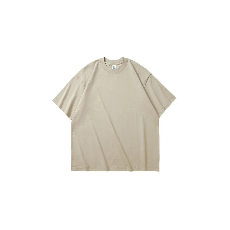 340 Gsm Heavyweight Boxy Athletic Drop Shoulder Moisture Wicking  Comfortable Cotton Men's Tshirt