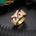 Dropshipping Pass Diamond Tester Mossanite Hip Hop Jewelry 925 Sterling Silver VVS Baguette Moissanite Iced Out Owl Ring