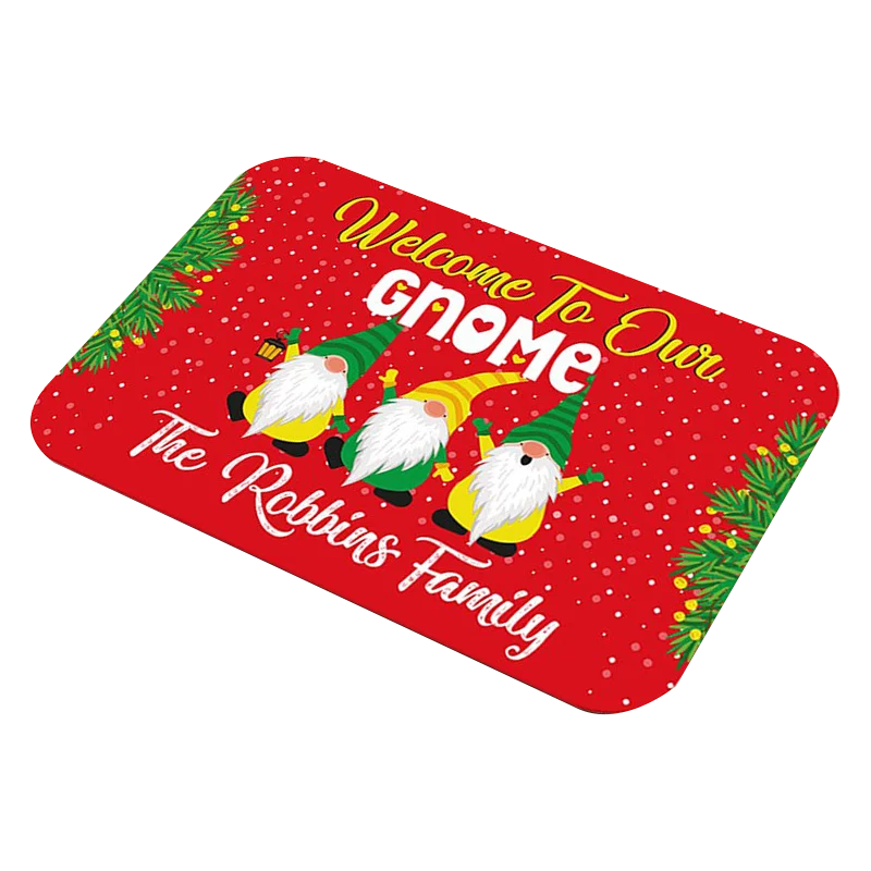 Merry Christmas Festival Cartoon Printed Outdoor Doormat for Home
