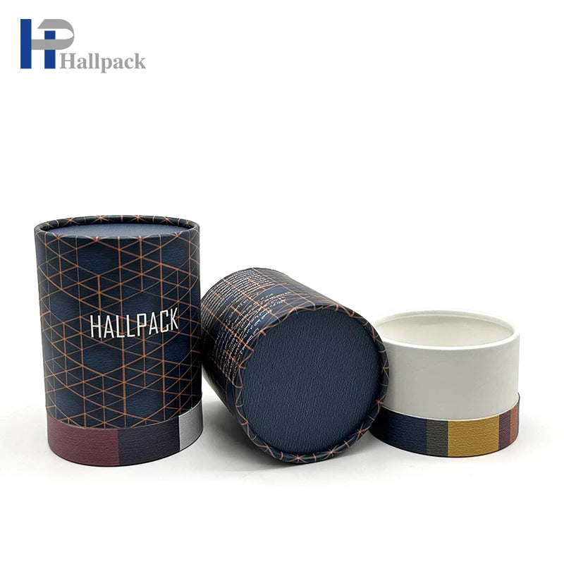 New Design Biodegradable Candle Gift Set Packaging Cylinder Box with Vanishing Stamping Cardboard Paper Tube