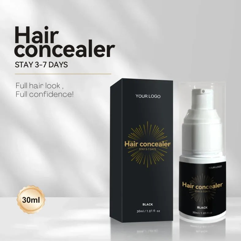 OEM 30ml black CPSR Plant based formula cover bald scalp thinning hair full hair look hair concealer paste cream stay 3-7 days
