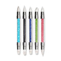 New Nails Pen Crystal Colors Painting Engraving Silicone Double Side Nail Art Brushes