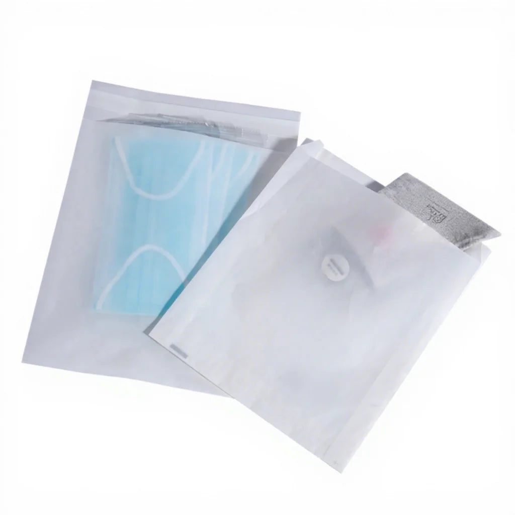 Biodegradable Glassine Bags Kraft Paper Mailer 100% Compostable Paper Packaging Bag A4 Envelops for Garment Packaging Bags