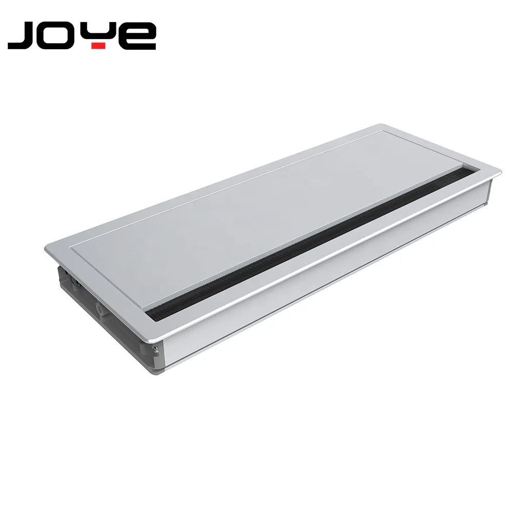 Soft Closing Flip up Desk Cable Grommet Aluminum Table Cable Hole Cover