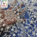 Luxury White Bridal Embroidery With Pearl Mesh Sequins Lace Fabric French Heavy Beaded Wedding Tulle Lace Fabric for Dresses