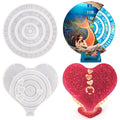 DM170 DIY Calendar Resin Silicone Mold Circular Moon Hanging Silicon Mould for Resina Casting Craft Home Decoration