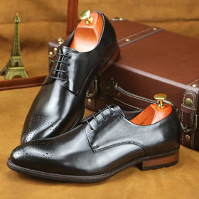 Men's Genuine Leather Italian Outdoor Trend Fashion Lace up Shoes Moccasin Business Office Elegant Breathable Casual Loafers