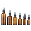 100ml Small Square Empty Refillable Amber Glass Pump Sprayer Bottles for Essential Oils