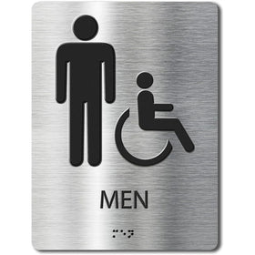 ADA Compliant Braille Bathroom Sign with Easy Installation - 6
