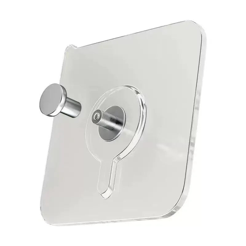 Damage-Free Adhesive Flat Head Screw Wall Nail Traceless No Hole Hanger for Picture Frame Curtain Rod Bracket Shelf Fixture