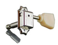 TN-005 Ivory Button Guitar Tuning Machine Pegs for Stringed Instruments Essential Parts & Accessories