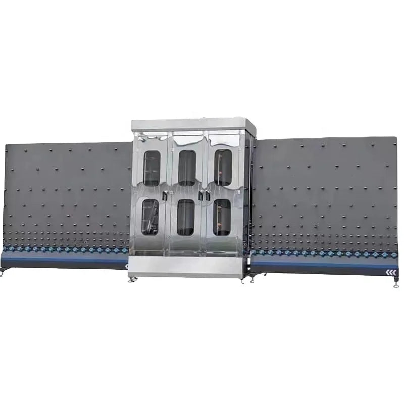 Vertical Glass Washing Machine for Insulating Glass Production Line Double Glazing Aluminum Compatible High Safety 380V
