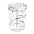 360Â° Rotating Makeup Organizer Lipstick Holder Mascara Cream Display Counters Makeup Organizer Box