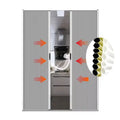 Modern Honeycomb Blinds Cellular Shades Aluminum Frame Non-Woven Fabric Blackout Window Curtain Fly Screen Black Color Insect