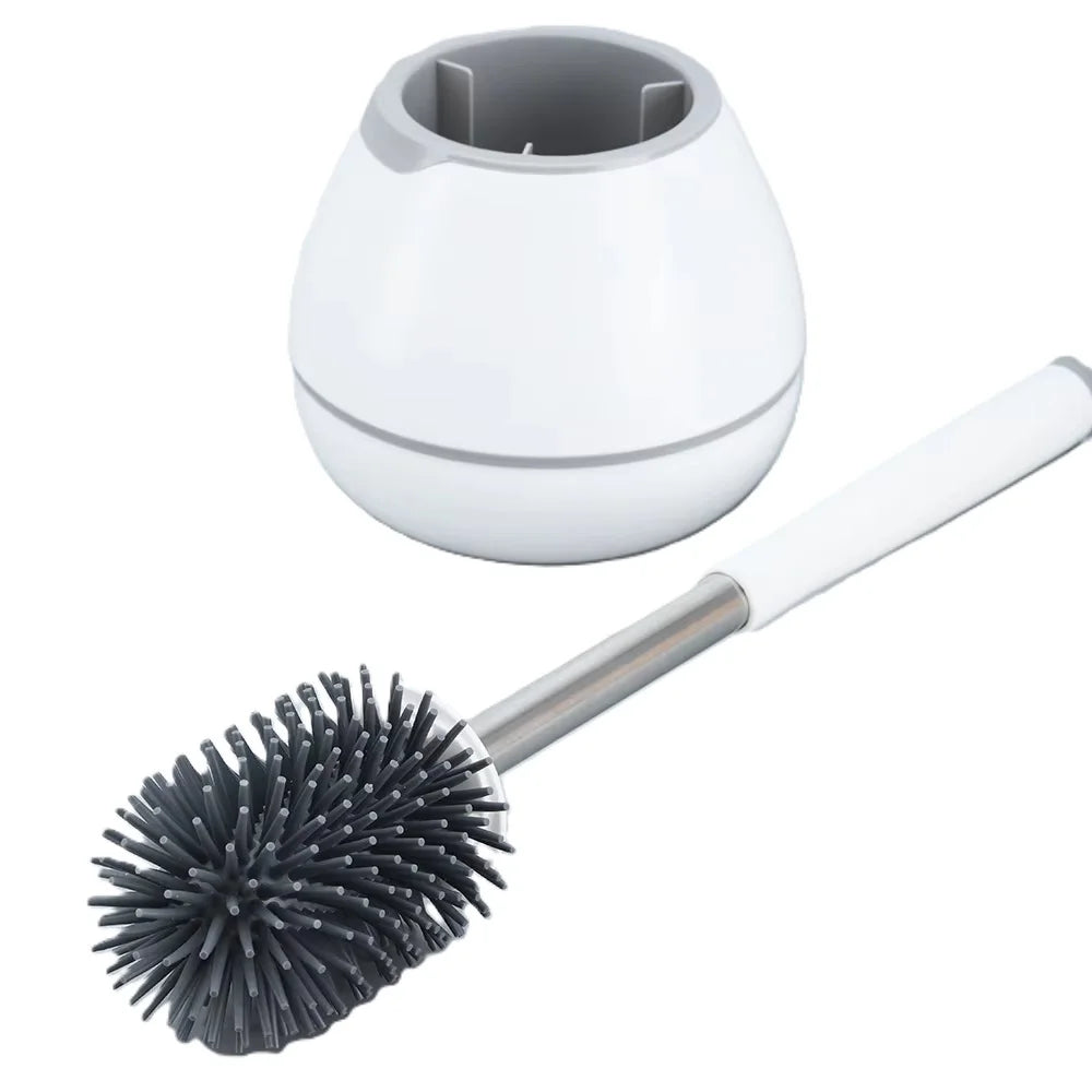 Floor Mounted Toilet Brush Holder Set White Free Stand Toilet Brush Popular