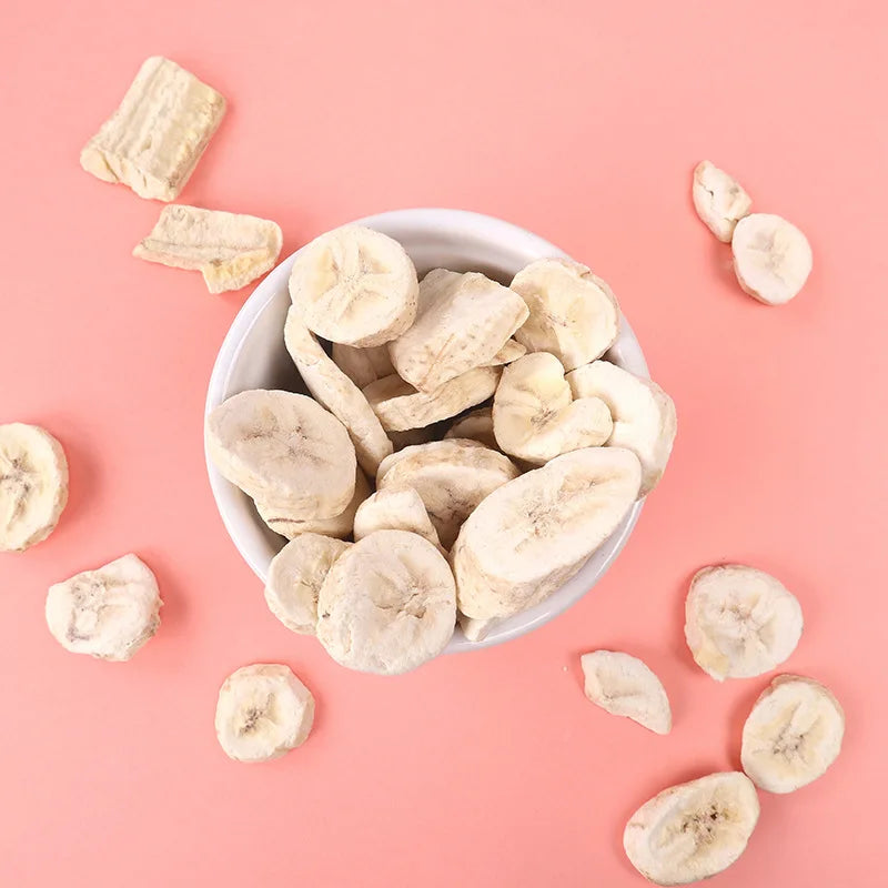 FD Freeze-Dried Banana Chips Sweet Taste Bulk Wholesale Snack Manufactured with Ad Drying Process